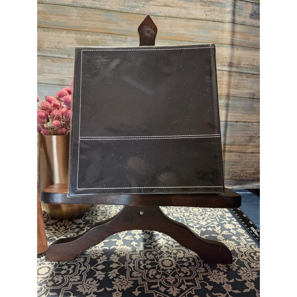 Love‎ Nicole Black Faux Leather Photo Album 200 4x6 Pocket Sleeves